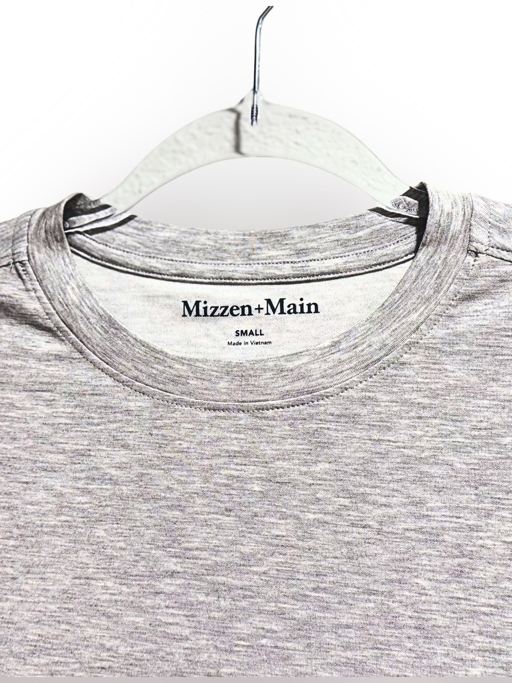 Mizzen Main Knox Heather Light Gray Tee Shirt - Picture 6 of 7